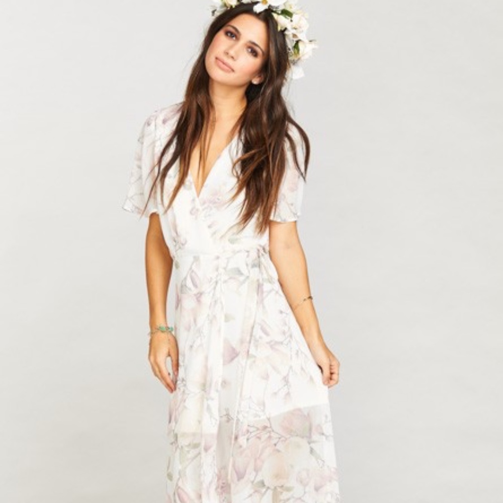 Show Me Your Mumu Sophia Wrap Dress Forever Vine M